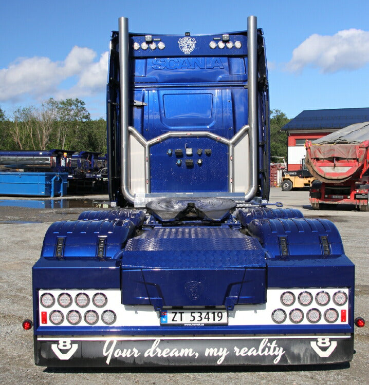 ギャラリービューアに画像をロードする, 【予約】2019年4-6月以降発売予定Alta Lastebilsentral SCANIA R HIGHLINE 6X4 HALFPIPE TIPPER TRAILER - 3軸トラック /建設機械模型 工事車両 WSI 1/50 ミニチュア