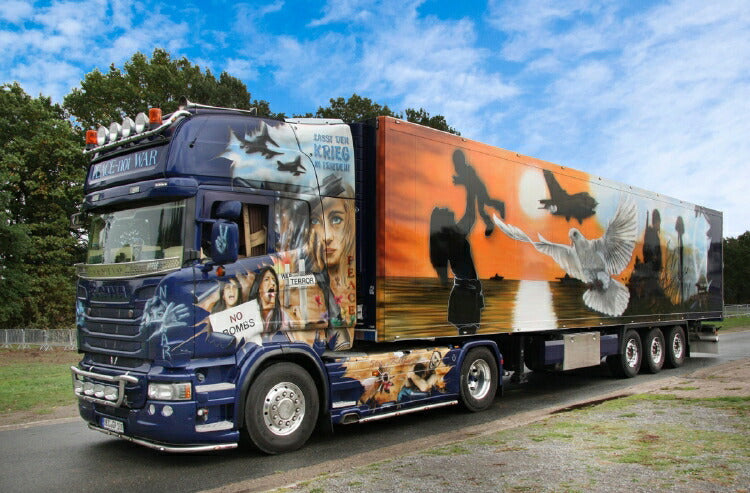 ギャラリービューアに画像をロードする, 【予約】2019年1-3月以降発売予定G?nter Pille SCANIA STREAMLINE TOPLINE 4x2 リーファートレーラー - 3軸トラック /建設機械模型 工事車両 WSI 1/50 ミニチュア
