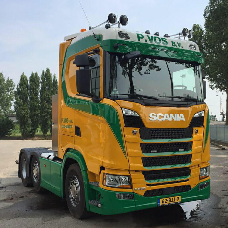 ギャラリービューアに画像をロードする, 【予約】2019年6-8月以降発売予定P. Vos SCANIA S NORMAL CS20N 6x2 TWIN STEER TIPPER TRAILER - 3軸 トラック トラクタ/建設機械模型 工事車両 WSI 1/50 ミニチュア