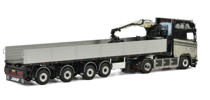 ギャラリービューアに画像をロードする, Jakob Schipper SCANIA S HIGHLINE CS20H 4x2 BRICK TRAILER - 4軸 トラック /建設機械模型 工事車両 WSI 1/50 ミニチュア