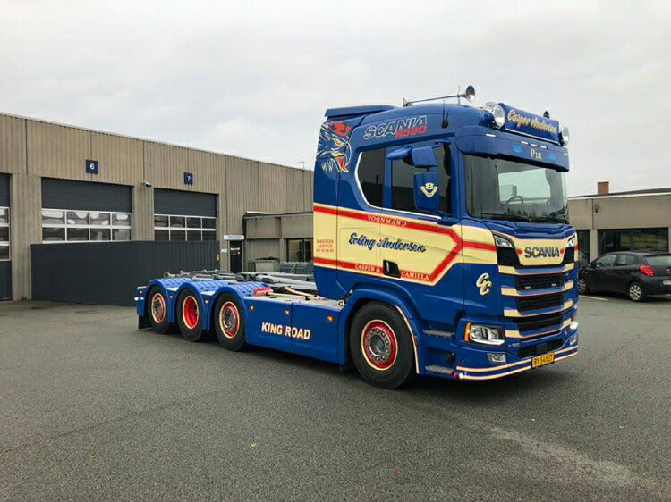 ギャラリービューアに画像をロードする, 【予約】5-8月以降発売予定SCANIA R NORMAL CR20N 8x2 TAG AXLE HOOKLIFT SYSTEM + HOOKLIFT コンテナ 15M3 トラック ダンプ WSI 1/50 建設機械 模型ミニカー はたらく車重機