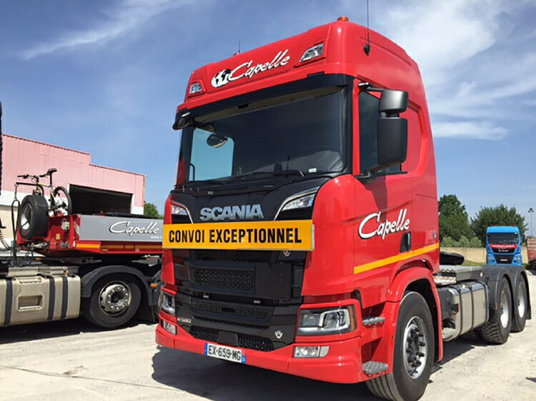 ギャラリービューアに画像をロードする, 【予約】10-12月以降発売予定Transports Capelle; SCANIAスカニア R HIGHLINE CR20H 6x4 低床セミ 4軸 トラック /建設機械模型 工事車両 WSI 1/50 ミニチュア