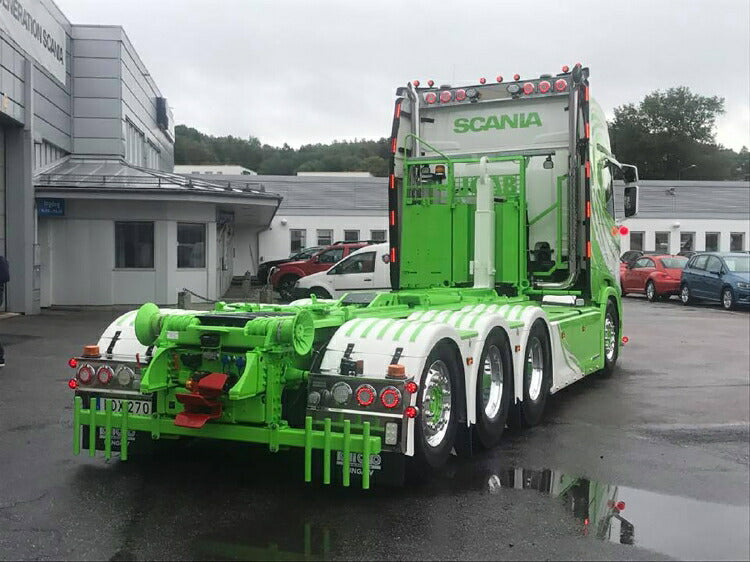 ギャラリービューアに画像をロードする, JA Transport Scania R Highline CR20H フックリフトシステム Combi フックリフトコンテナ アスファルト / WSI 1/50 建設機械模型 工事車両