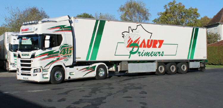 ギャラリービューアに画像をロードする, 【予約】10-12月以降発売予定Transports Maury; SCANIAスカニア R HIGHLINE CR20H 4x2 リーファートレーラー - 3軸 トラック /建設機械模型 工事車両 WSI 1/50 ミニチュア