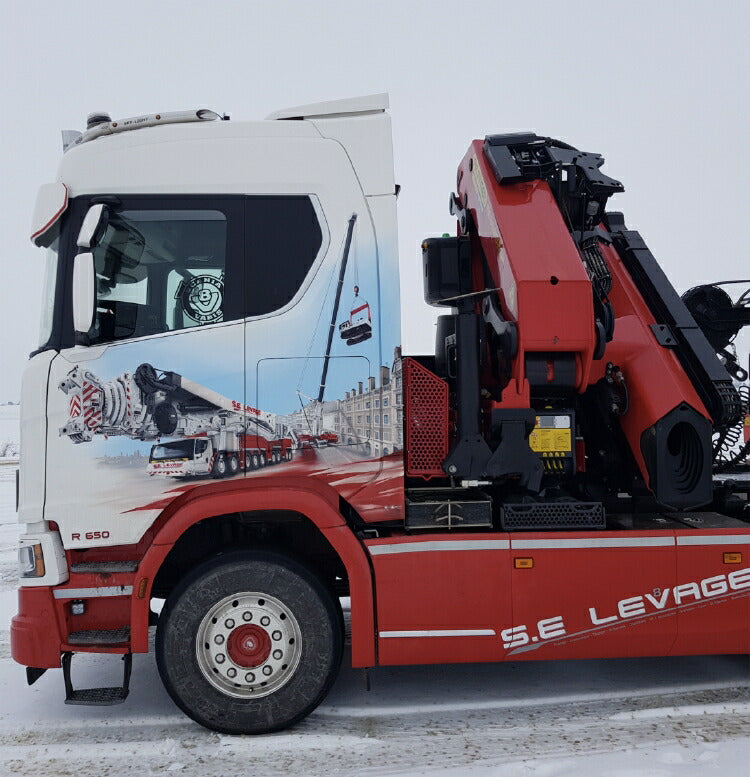 ギャラリービューアに画像をロードする, 【予約】10-12月以降発売予定S.E. Levage SCANIAスカニア R NORMAL CR20N 6X4 + PALFINGER PK 65002 SH | JIB + MCO-PX - 5軸 トレーラー /建設機械模型 工事車両 WSI 1/50 ミニチュア