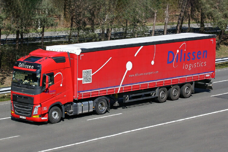 ギャラリービューアに画像をロードする, 【予約】2020年1-3月以降発売予定Dilissen Logistics VOLVO FH4 GLOBETROTTER 4X2 カーテンサイダートレーラー 3軸 トラック/建設機械模型 工事車両 WSI 1/50 ミニチュア