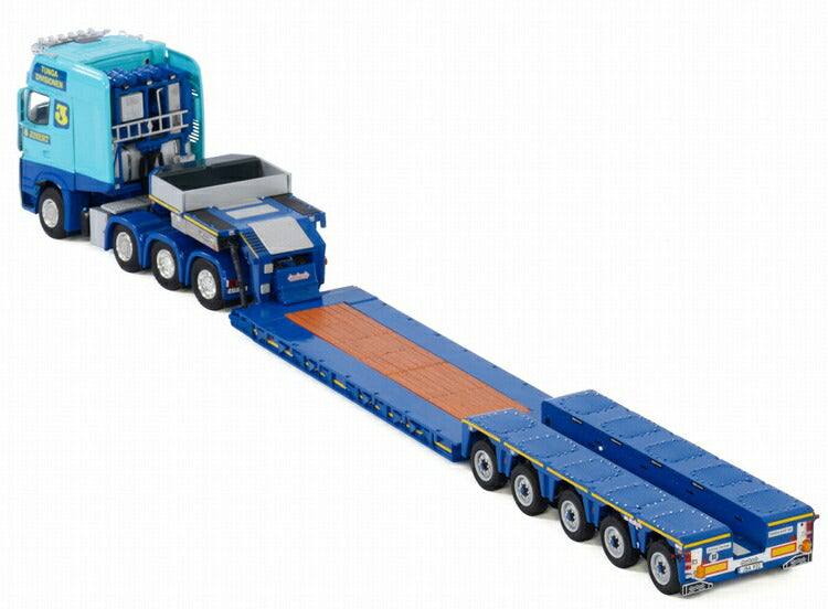 ギャラリービューアに画像をロードする, Jinert メルセデスベンツアクトロスMP4 SLT GIGA SPACE 8x4 LOWLOADER 5軸トラック トレーラー WSI 1/50 建設機械 模型ミニカー はたらく車重機