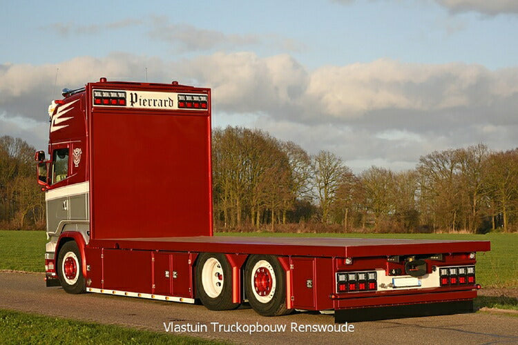 ギャラリービューアに画像をロードする, 【予約】2020年1-3月以降発売予定Transports Pierrard SCANIA STREAMLINE TOPLINE 6X2 TAG軸 RIGED FLAT BED TRUCK トラック トラクタヘッド/建設機械模型 工事車両 WSI 1/50 ミニチュア