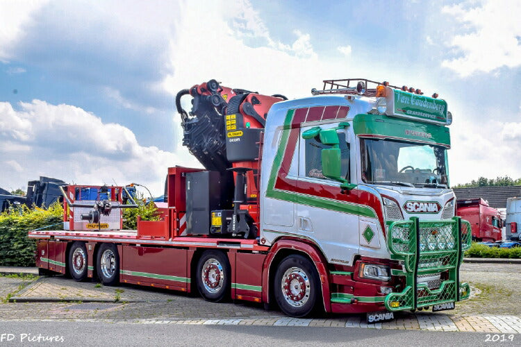 ギャラリービューアに画像をロードする, 【予約】2020年1-3月以降発売予定Transport Van Caudenberg SCANIA R NORMAL | CR20N 8X2 PALFINGER PK 92002 SH | JIB トラック/建設機械模型 工事車両 WSI 1/50 ミニチュア