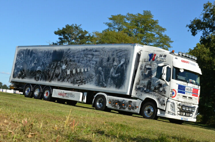 ギャラリービューアに画像をロードする, 【予約】2020年1-3月以降発売予定Giberttrans VOLVO FH4 GLOBETROTTER 4X2 BOX TRAILER 3軸 トラック/建設機械模型 工事車両 WSI 1/50 ミニチュア