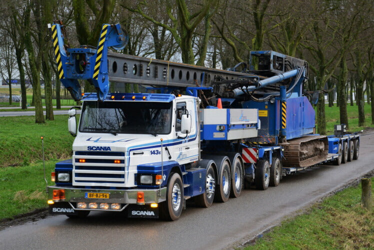 ギャラリービューアに画像をロードする, 【予約】4-6月以降発売予定SCANIA 3 SERIES 8X4 LOWLOADER EURO 4 AXLE | DOLLY 2 AXLE | Custom Tooling トラック WSI 1/50 建設機械 模型ミニカー はたらく車重機