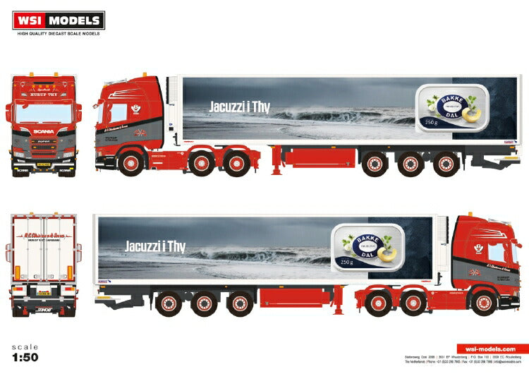 WSI しゃくり上げ 05-0001 SCANIA . 16輪トレーラー.セット