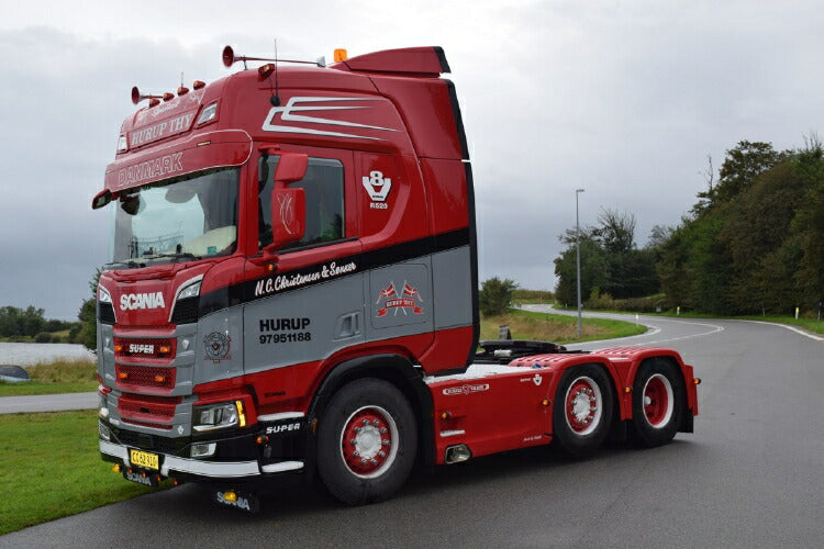 ギャラリービューアに画像をロードする, 【予約】5-8月以降発売予定SCANIA R HIGHLINE CR20H 6X2 TWINSTEER リーファートレーラー 3軸 トラック WSI 1/50 建設機械 模型ミニカー はたらく車重機