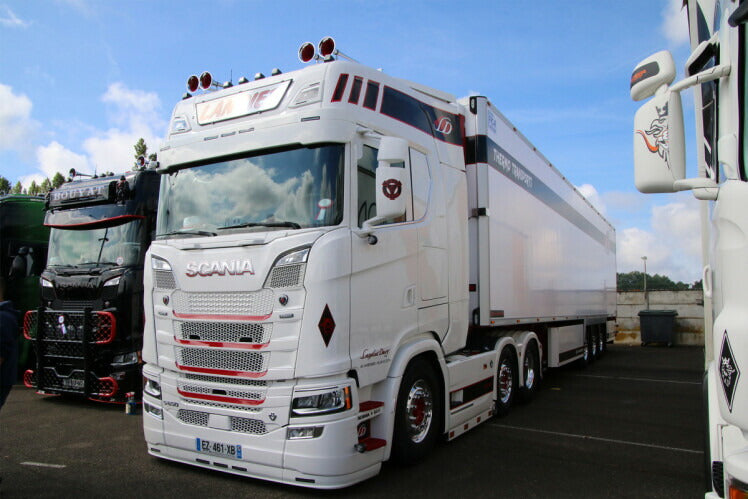 ギャラリービューアに画像をロードする, 【予約】4-6月以降発売予定SCANIA S HIGHLINE CS20H 6X2 TWINSTEER リーファートレーラー 3軸 トラック WSI 1/50 建設機械 模型ミニカー はたらく車重機