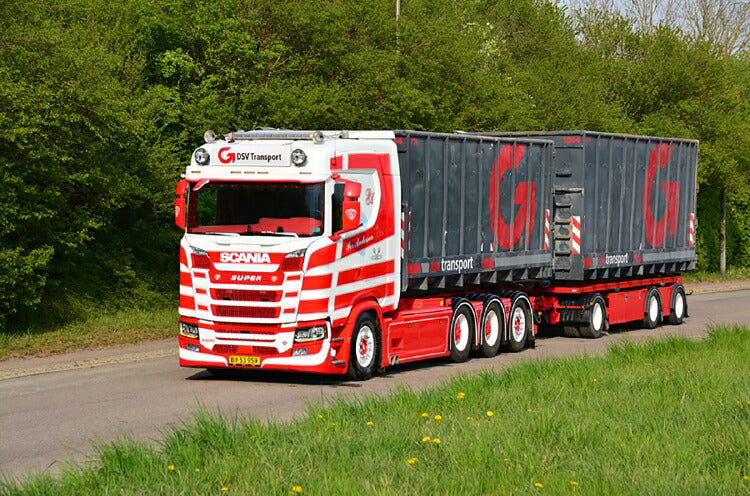 ギャラリービューアに画像をロードする, 【予約】4-6月以降発売予定SCANIA S NORMAL | CS20N 8X4 RIGED | TRUCK | DRAWBAR | HOOKLIFT SYSTEM + HOOKLIFT コンテナ 40M3 トラック WSI 1/50 建設機械 模型ミニカー はたらく車重機