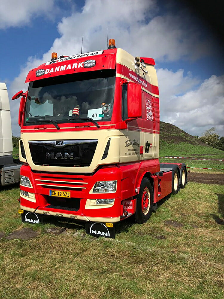 ギャラリービューアに画像をロードする, 【予約】5-8月以降発売予定MAN TGX XXL EURO 6C (FACELIFT) 6X2 TAG AXLE SEMI LOWLOADER 4軸 トラック WSI 1/50 建設機械 模型ミニカー はたらく車重機