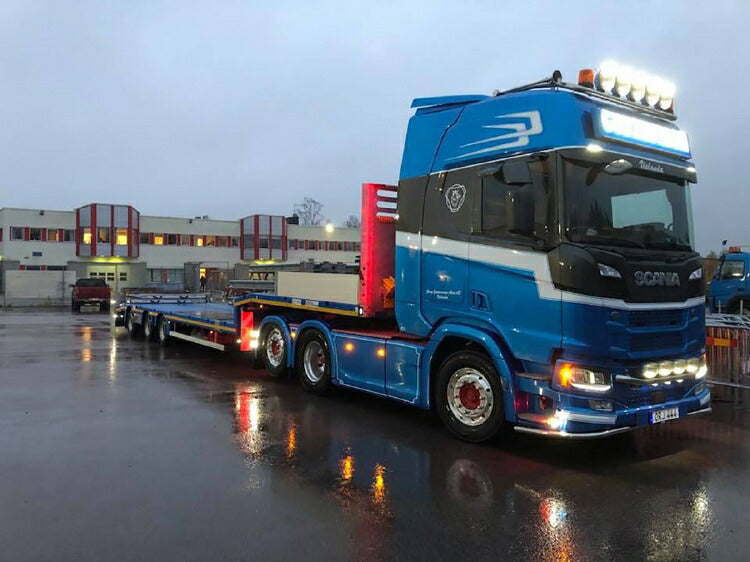 ギャラリービューアに画像をロードする, 【予約】2020年4-6月以降発売予定Gustavsson SCANIA R HIGHLINE | CR20H 6X2 TAG AXLE SEMI LOWLOADER 3軸トラック トレーラー WSI 1/50 建設機械 模型ミニカー はたらく車重機