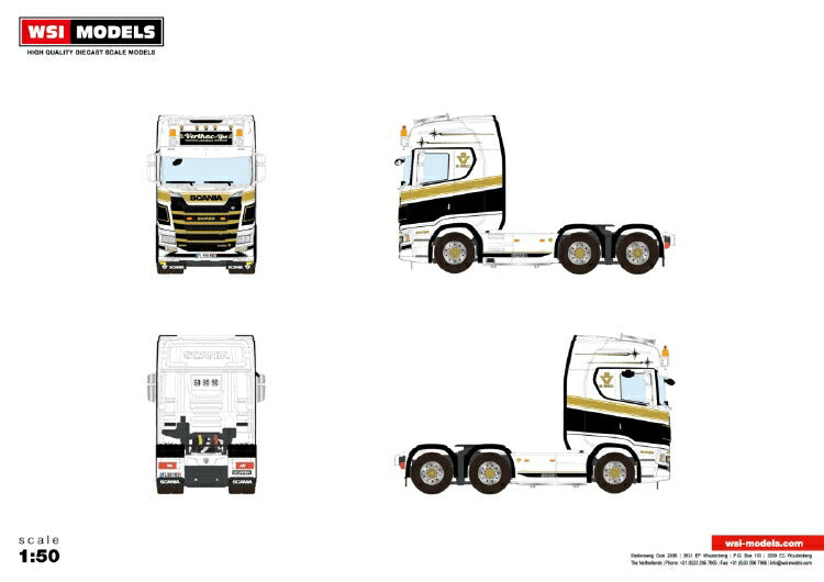 ギャラリービューアに画像をロードする, Verlhac TPS Scania S Highline CS20H 01 3075 トラクタ / WSI 1/50 建設機械模型 工事車両