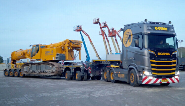 ギャラリービューアに画像をロードする, 【予約】12月以降発売予定Gebri SCANIA S HIGHLINE | CS20H 6X4 LOWLOADER 4 AXLE + DOLLY 2軸トラック トレーラー/WSI 1/50 建設機械 模型ミニカー はたらく車 重機