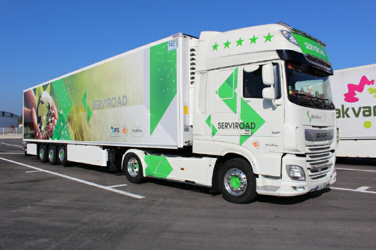 ギャラリービューアに画像をロードする, 【予約】12月以降発売予定DAF XF SUPER SPACE CAB MY2017 4X2 リーファートレーラー 3軸トラック /WSI 1/50 建設機械 模型ミニカー はたらく車 重機