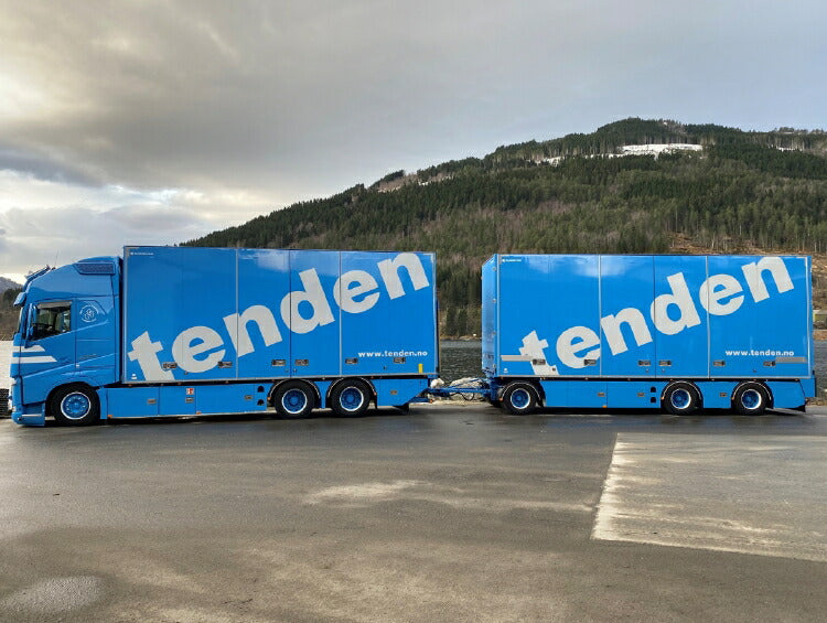ギャラリービューアに画像をロードする, 【予約】12月以降発売予定Tenden VOLVO FH4 GLOBETROTTER XL 6X2 TAG AXLE RIGED | TRUCK | DRAWBAR | BOX 3軸トラック/WSI 1/50 建設機械 模型ミニカー はたらく車 重機
