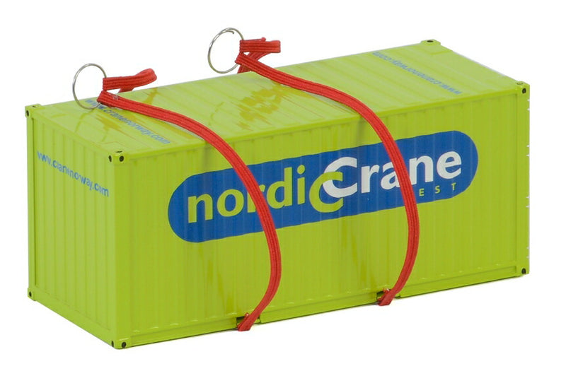 ギャラリービューアに画像をロードする, Nordic Crane 20フィートコンテナ/WSI 建設機械模型 工事車両 1/50 ミニカー