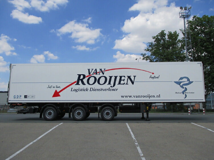 ギャラリービューアに画像をロードする, 【予約】12月以降発売予定Van Rooijen Logistiek DAF XF SUPER SPACE CAB MY2017 4X2 REEFER TRAILER | TRIDEC 3軸トラック/WSI 1/50 建設機械 模型ミニカー はたらく車 重機