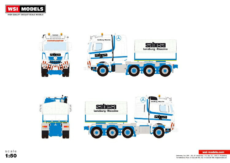 ギャラリービューアに画像をロードする, 【予約】2021年1-3月以降発売予定Sabesa SA MERCEDES BENZ AROCS MP4 2.300MM STREAM SPACE 8X6トラック /WSI 建設機械模型 工事車両 1/50 ミニチュア
