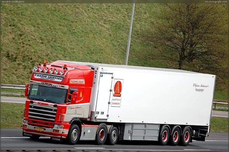 ギャラリービューアに画像をロードする, 【予約】8-10月以降発売予定P. Bjarne Andersen; SCANIA R4 TOPLINE 6X2 TAG AXLE リーファートレーラー 3軸 トラック /WSI 建設機械模型 工事車両 1/50