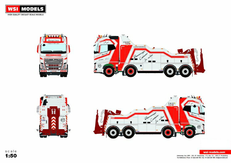 ギャラリービューアに画像をロードする, 【予約】2021年4-6月以降発売予定VOLVO FH4 GLOBETROTTER 8X4 FALKOMトラック /WSI 建設機械模型 工事車両 1/50 ミニチュア