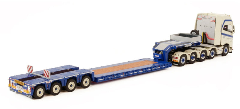 ギャラリービューアに画像をロードする, Twan Bierings; VOLVO FH4 GLOBETROTTER XL 10X4 TAG AXLE LOWLOADER 4軸 トラック トレーラー/WSI 建設機械模型 工事車両 1/50
