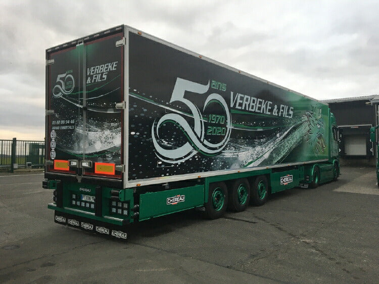 ギャラリービューアに画像をロードする, 【予約】10-12月以降発売予定Verbeke 50 Ans; SCANIA S HIGHLINE | CS20H 4X2 リーファートレーラー 3軸 トラック /WSI 建設機械模型 工事車両 1/50 ミニカー