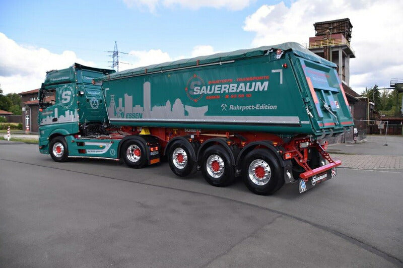 ギャラリービューアに画像をロードする, 【予約】3月以降発売予定Sauerbaum MERCEDES-BENZ ACTROS MP5 BIG SPACE 4X2 TIPPER TRAILER 3 軸 トラック ダンプ/WSI 建設機械模型 工事車両 1/50 ミニカー