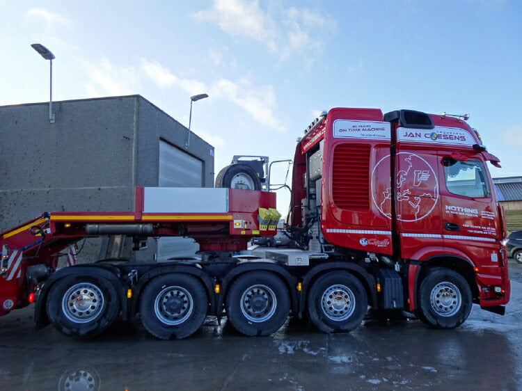 ギャラリービューアに画像をロードする, 【予約】10-12月以降発売予定Jan Coesens メルセデス・ベンツアクトロス MP5 SLT STREAM SPACE 10X4 底床 5軸 トラック トレーラー/WSI 建設機械模型 工事車両 1/50 ミニカー