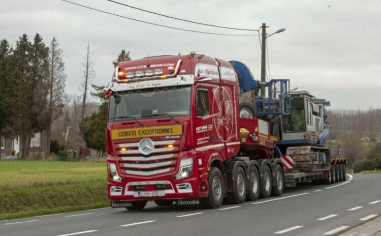 ギャラリービューアに画像をロードする, 【予約】10-12月以降発売予定Jan Coesens メルセデス・ベンツアクトロス MP5 SLT STREAM SPACE 10X4 底床 5軸 トラック トレーラー/WSI 建設機械模型 工事車両 1/50 ミニカー