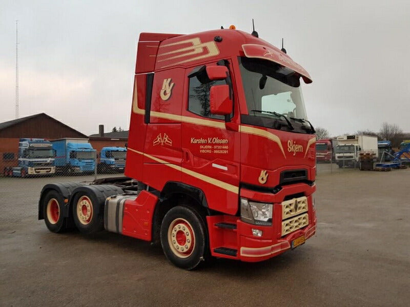 ギャラリービューアに画像をロードする, 【予約】2月以降発売予定Karsten V. Olesen RENAULT TRUCKS T HIGH 6X2 TWINSTEER LOW LOADER | EURO 2 軸 トラック トレーラー/WSI 建設機械模型 工事車両 1/50 ミニカー