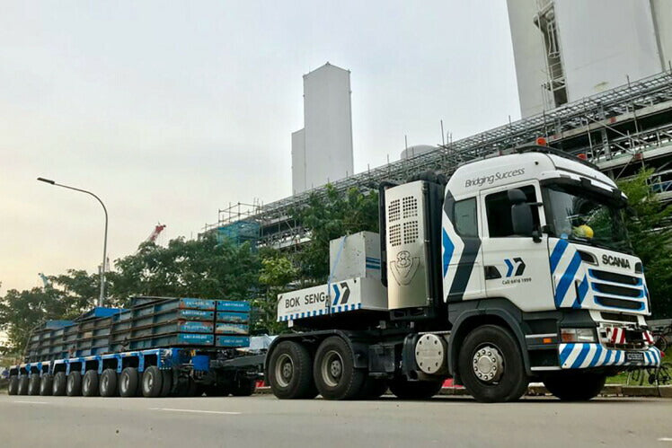 ギャラリービューアに画像をロードする, 【予約】10-12月以降発売予定Bok Seng SCANIA R6 HIGHLINE 6X4 INTER COMBI | SCHEUERLE SET + BALLAST BOX + HITCH トラック/WSI 建設機械模型 工事車両 1/50 ミニカー