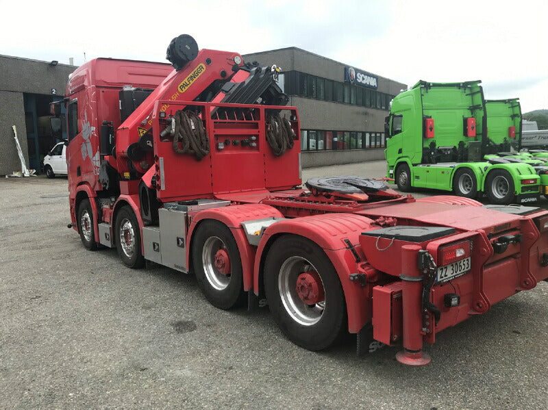 ギャラリービューアに画像をロードする, 【予約】3月以降発売予定Orjan Orra Transport AS SCANIA R NORMAL CR20N 8x4 PALFINGER PK92002 SH + JIB トラック トレーラー/WSI 建設機械模型 工事車両 1/50 ミニカー