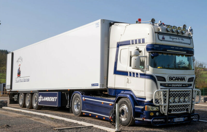 ギャラリービューアに画像をロードする, 【予約】3-5月以降発売予定BAJARD ET FILS SCANIA STREAMLINE 4X2 リーファートレーラー 3軸 トラック/WSI 建設機械模型 工事車両 1/50 ミニカー