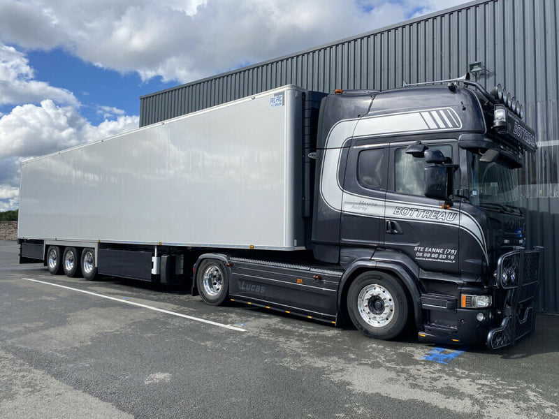 ギャラリービューアに画像をロードする, 【予約】3-5月以降発売予定TRANSPORTS BOTTREAU SCANIA STREAMLINE TOPLINE 4X2 リーファートレーラー 3軸 トラック/WSI 建設機械模型 工事車両 1/50 ミニカー