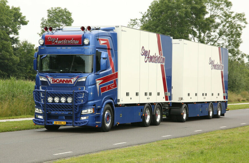 ギャラリービューアに画像をロードする, 【予約】3-5月以降発売予定SIEP AMSTERDAM SCANIA S HIGHLINE CS20H 6X2 TAG AXLE RIGID BOX TRUCK COMBI 6軸 トラック/WSI 建設機械模型 工事車両 1/50 ミニカー