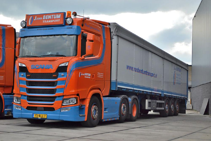 ギャラリービューアに画像をロードする, Bolk Volvo FH05 Globetrotter 8x2 タグアクスル Palfinger PK92002SH トラック / WSI 1/50 建設機械模型 工事車両