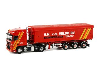 ギャラリービューアに画像をロードする, H.H. van der Velde DAF XF 95 Space Cab Tip Trailer Volume 3軸 /WSIダブリューエスアイ 1/50 9743