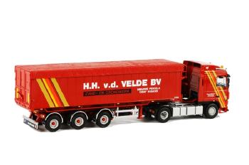 ギャラリービューアに画像をロードする, H.H. van der Velde DAF XF 95 Space Cab Tip Trailer Volume 3軸 /WSIダブリューエスアイ 1/50 9743