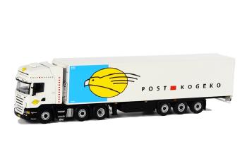 ギャラリービューアに画像をロードする, Post Kogeko SCANIAスカニア R Topline リーファートレーラー Thermoking 3軸 /WSIダブリューエスアイ 1/50 9661