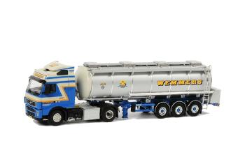 ギャラリービューアに画像をロードする, Wemmers Tanktransport ボルボ FH2 Globetrotter タンカートレーラー 3軸 /WSIダブリューエスアイ 1/50 9628