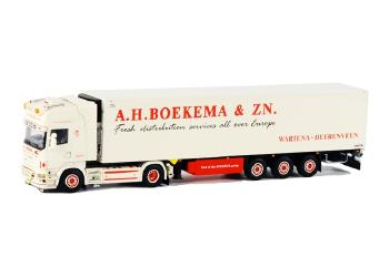 ギャラリービューアに画像をロードする, Boekema Transport SCANIA R Topline カーテンサイダー トレーラー 3軸 /WSIダブリューエスアイ 1/50 9618