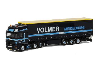 ギャラリービューアに画像をロードする, Volmer DAF XF 105 Super Space Cab カーテンサイダー トレーラー 3軸 /WSIダブリューエスアイ 1/50 9512