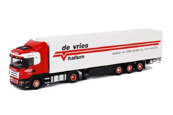 ギャラリービューアに画像をロードする, De Vries Hallum SCANIAスカニア R Highline ボックストレーラー 3軸 /WSIダブリューエスアイ 1/50 9440