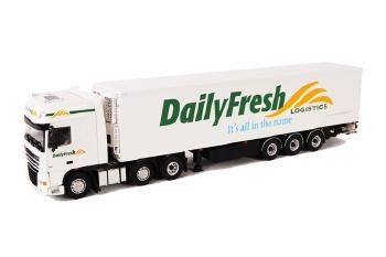 ギャラリービューアに画像をロードする, Daily Fresh DAF XF 105 Super Space Cab リーファートレーラー Thermoking 3軸 /WSIダブリューエスアイ 1/50 9420